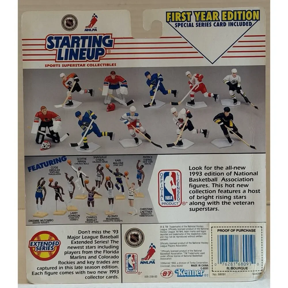 Ray Bourque Starting Lineup 1993 1st Year Edition Hockey NOS FREE SHIPPING